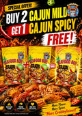 Seafood boil cajun mild buy 2 cajun mild and get 1 cajun spicy for free